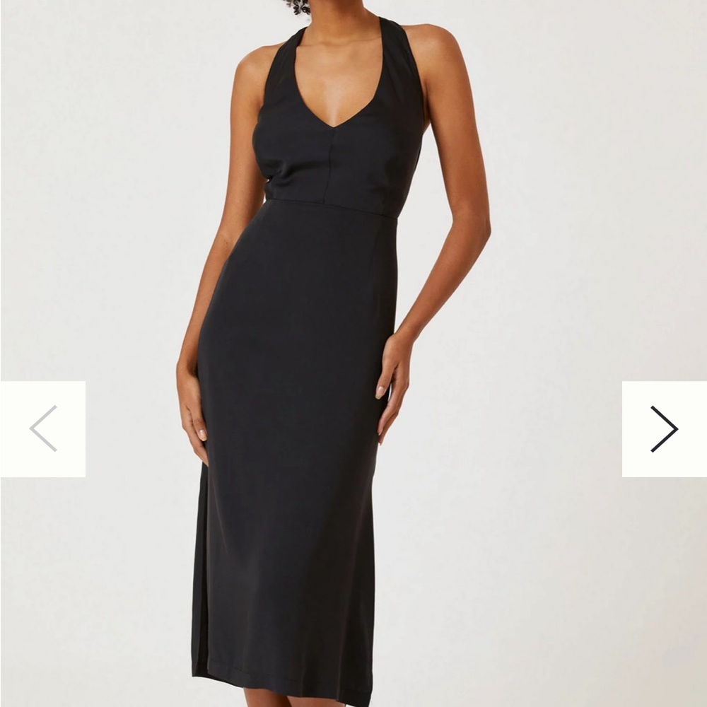 Anthropologie sexy black dress.